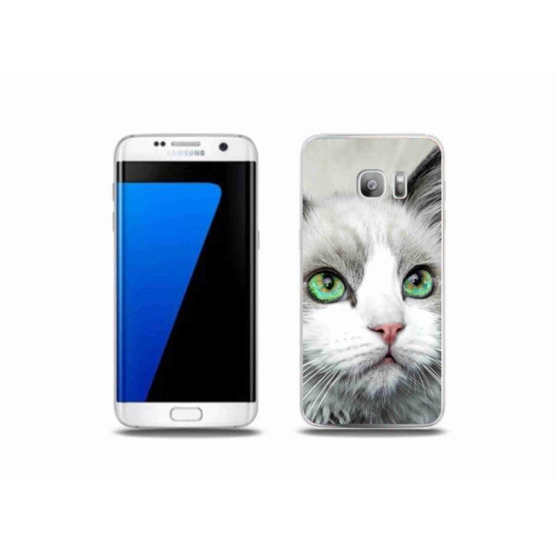 Gélový kryt mmCase na mobil Samsung Galaxy S7 Edge - mačací pohľad