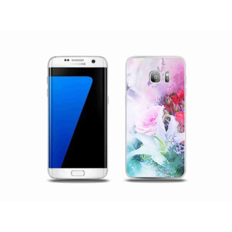 Gélový kryt mmCase na mobil Samsung Galaxy S7 Edge - kvety 4