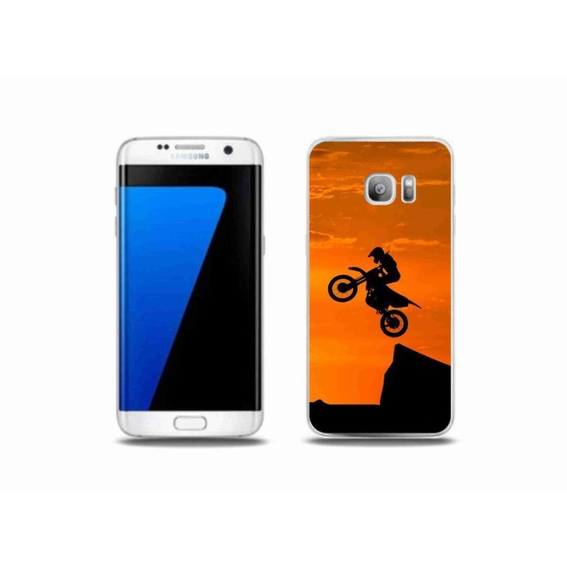 Gélový kryt mmCase na mobil Samsung Galaxy S7 Edge - motocross