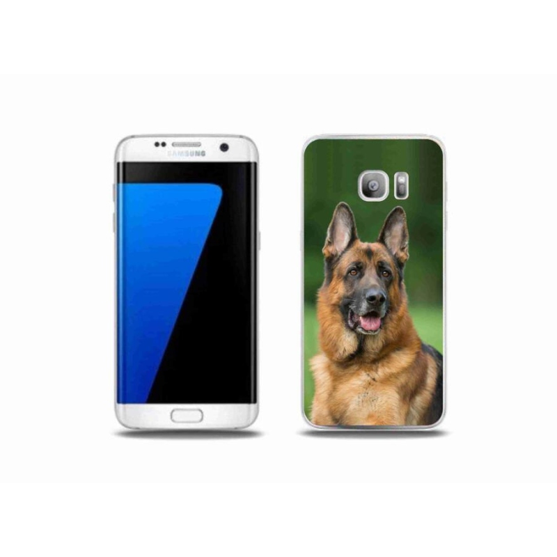 Gélový kryt mmCase na mobil Samsung Galaxy S7 Edge - nemecký ovčiak