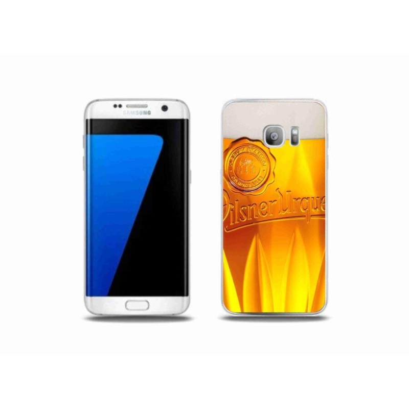 Gélový kryt mmCase na mobil Samsung Galaxy S7 Edge - pivo