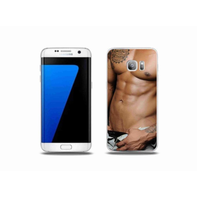 Gélový kryt mmCase na mobil Samsung Galaxy S7 Edge - sexy muž