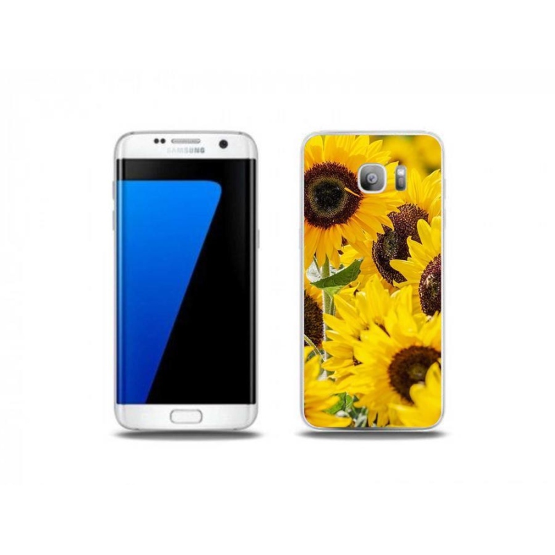 Gélový kryt mmCase na mobil Samsung Galaxy S7 Edge - slnečnica