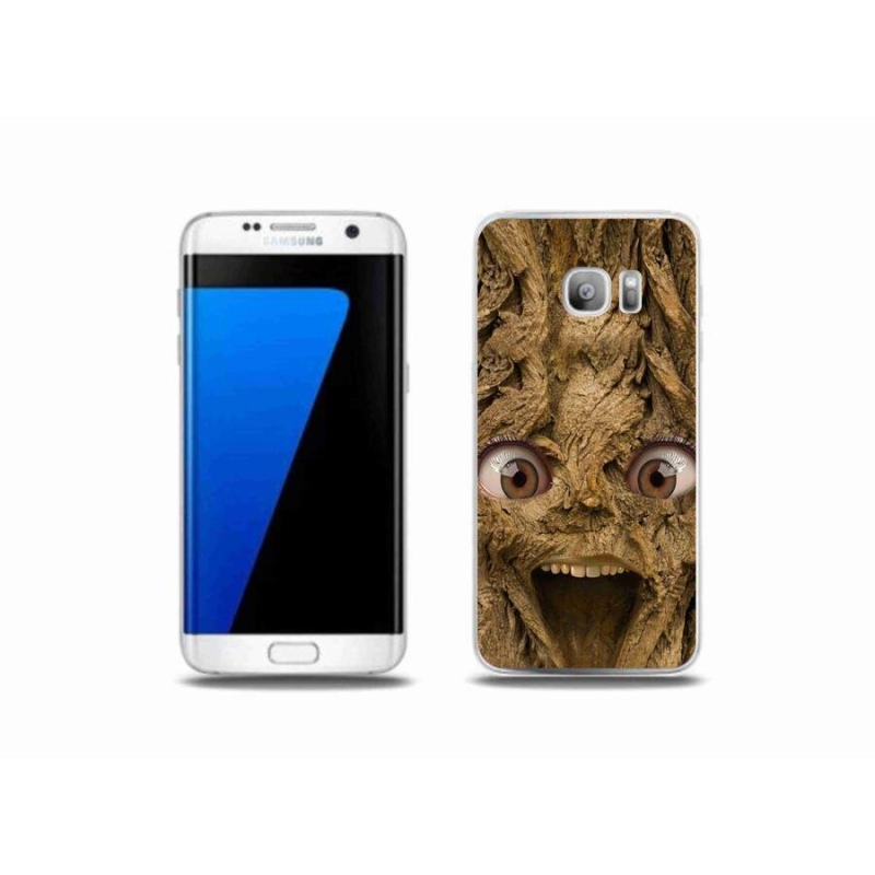 Gélový kryt mmCase na mobil Samsung Galaxy S7 Edge - veselý strom s očami