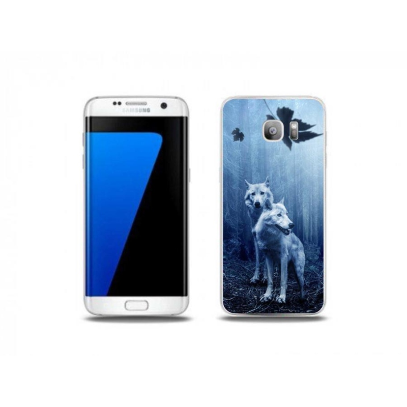 Gélový kryt mmCase na mobil Samsung Galaxy S7 Edge - vlci v lese