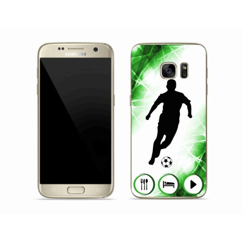 Gélový kryt mmCase na mobil Samsung Galaxy S7 - futbalista