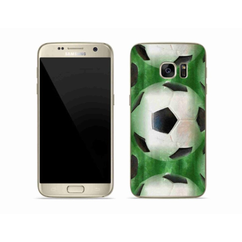 Gélový kryt mmCase na mobil Samsung Galaxy S7 - futbalová lopta