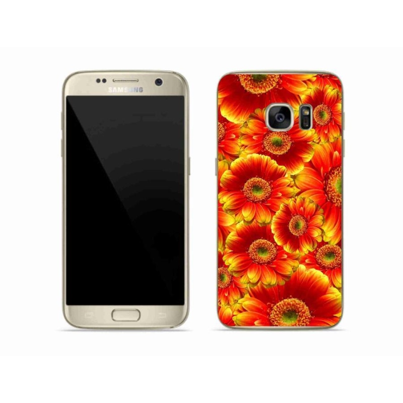 Gélový kryt mmCase na mobil Samsung Galaxy S7 - gerbera 1