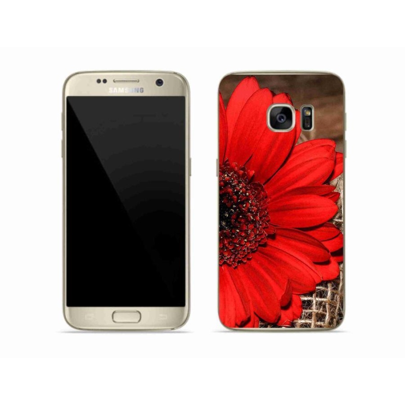 Gélový kryt mmCase na mobil Samsung Galaxy S7 - gerbera