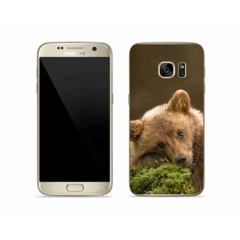 Gélový kryt mmCase na mobil Samsung Galaxy S7 - medveď