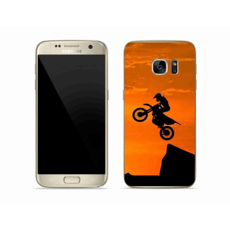 Gélový kryt mmCase na mobil Samsung Galaxy S7 - motocross