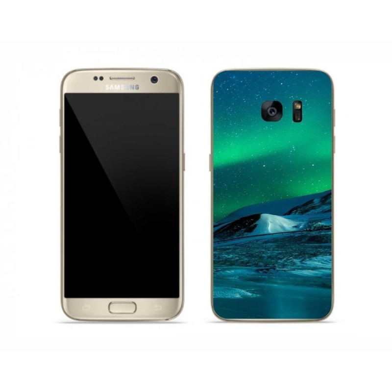 Gélový kryt mmCase na mobil Samsung Galaxy S7 - polárna žiara