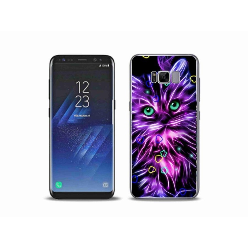 Gélový kryt mmCase na mobil Samsung Galaxy S8 Plus - abstraktná mačka