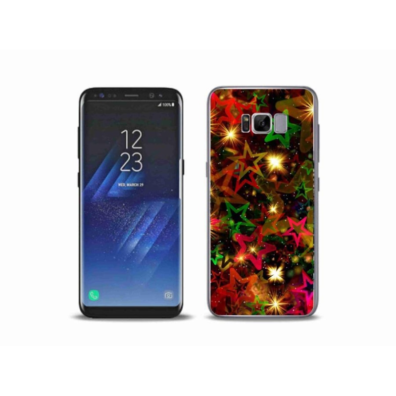 Gélový kryt mmCase na mobil Samsung Galaxy S8 Plus - farebné hviezdičky