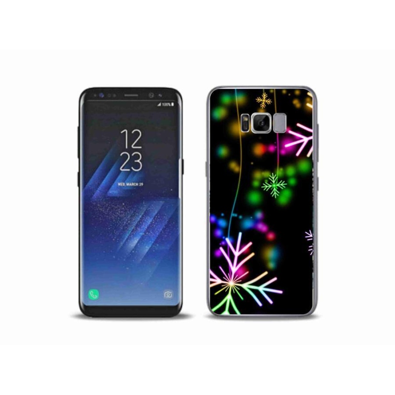 Gélový kryt mmCase na mobil Samsung Galaxy S8 Plus - farebné vločky