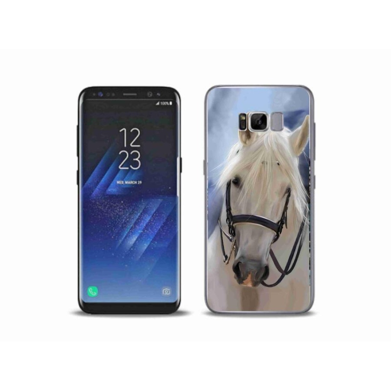 Gélový kryt mmCase na mobil Samsung Galaxy S8 Plus - biely kôň