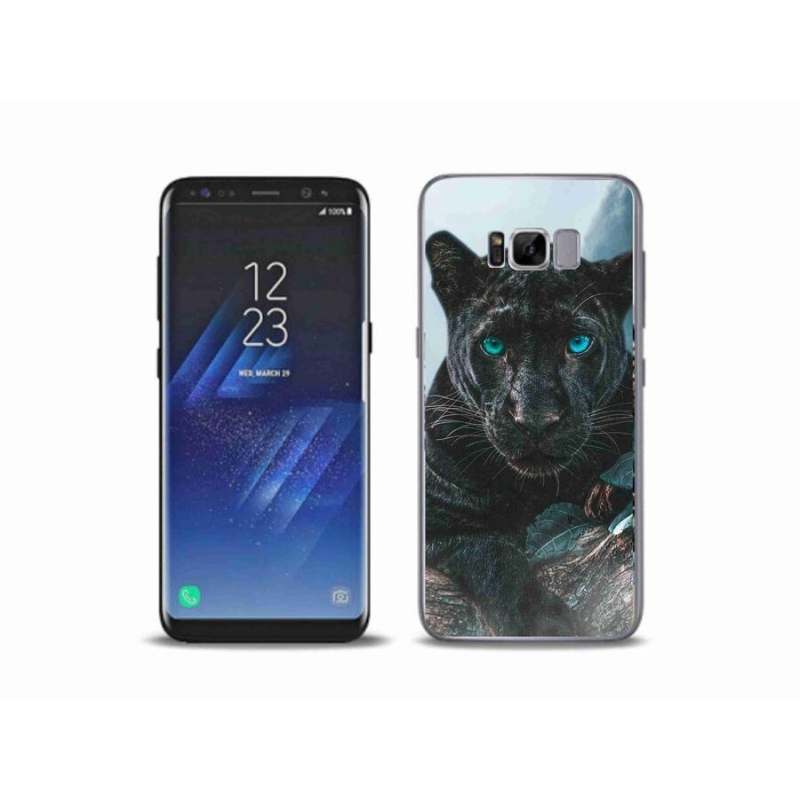 Gélový kryt mmCase na mobil Samsung Galaxy S8 Plus - čierny panter