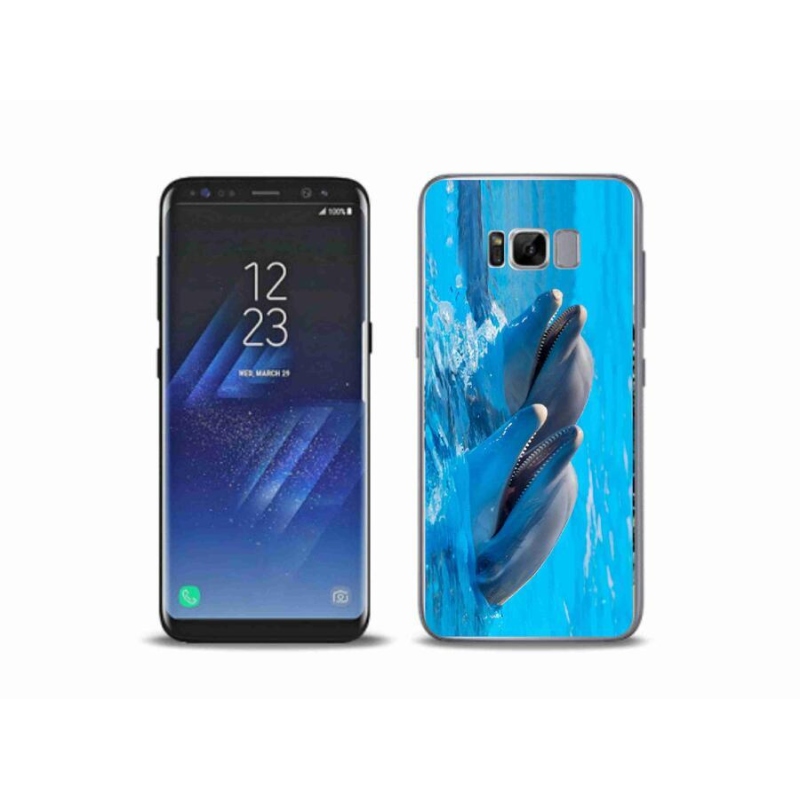 Gélový kryt mmCase na mobil Samsung Galaxy S8 Plus - delfíny