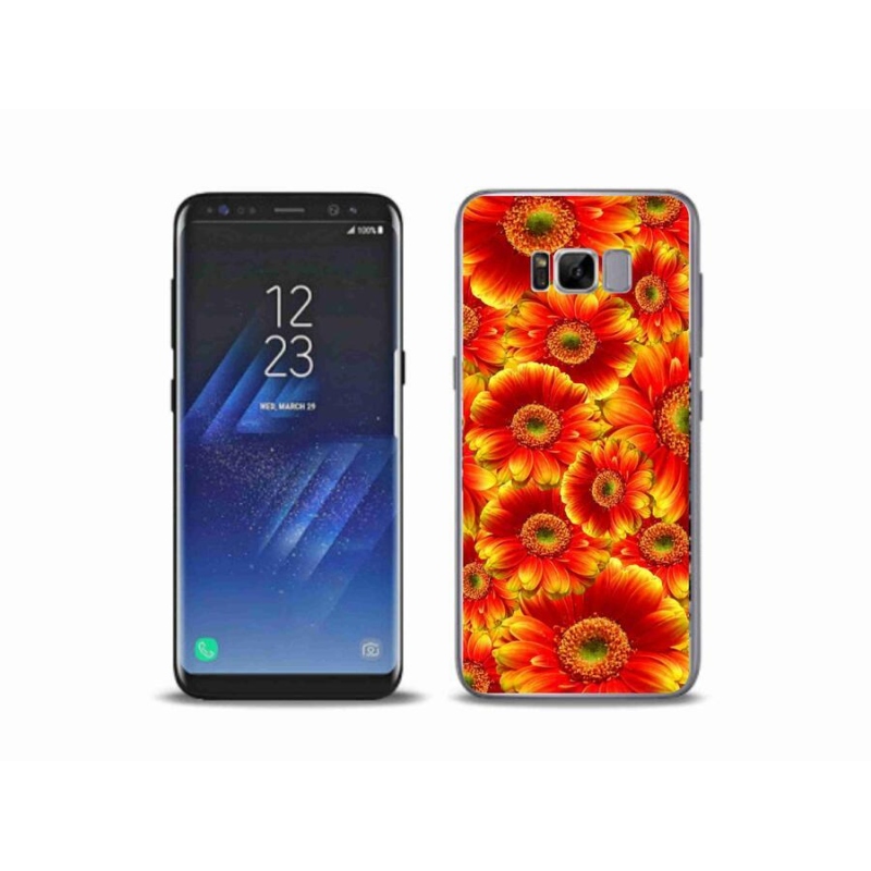 Gélový kryt mmCase na mobil Samsung Galaxy S8 Plus - gerbera 1