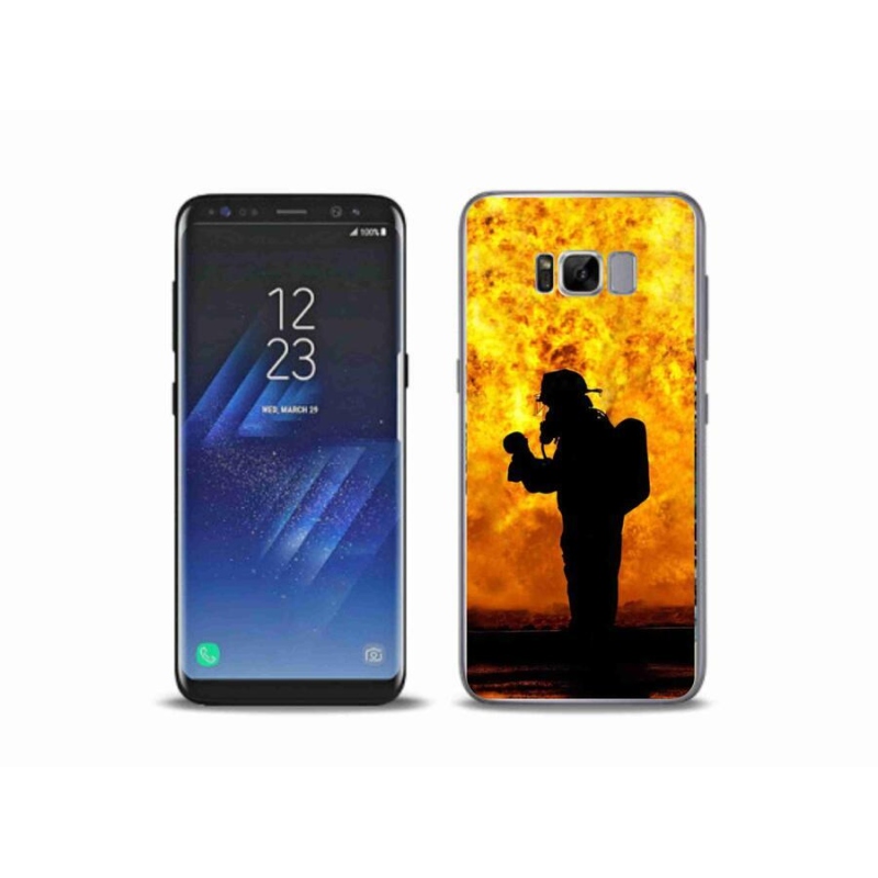 Gélový kryt mmCase na mobil Samsung Galaxy S8 Plus - hasič