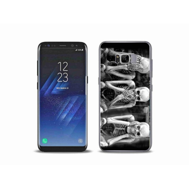 Gélový kryt mmCase na mobil Samsung Galaxy S8 Plus - kostlivci