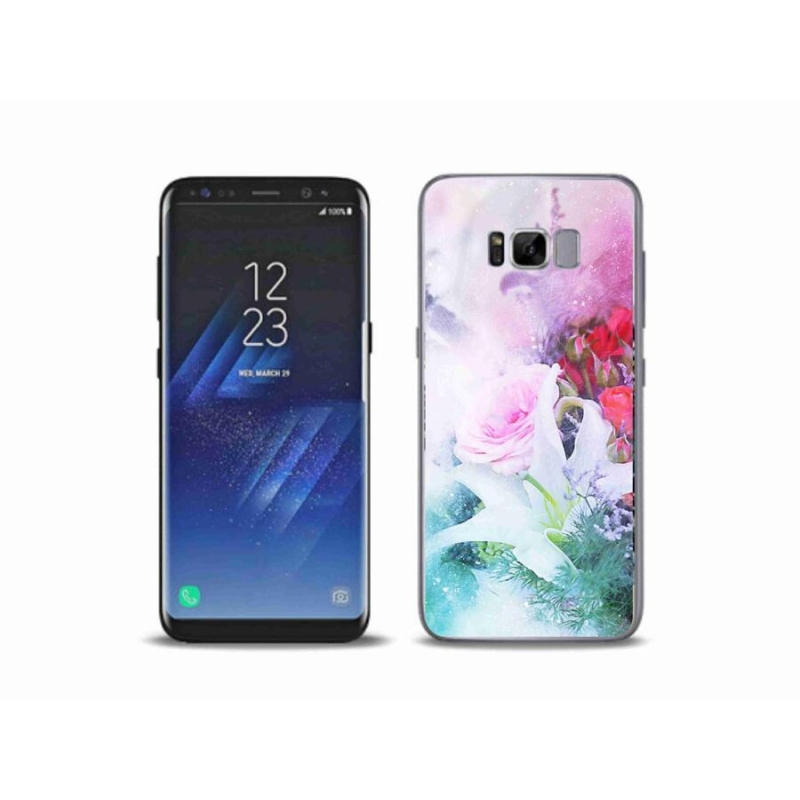 Gélový kryt mmCase na mobil Samsung Galaxy S8 Plus - kvety 4