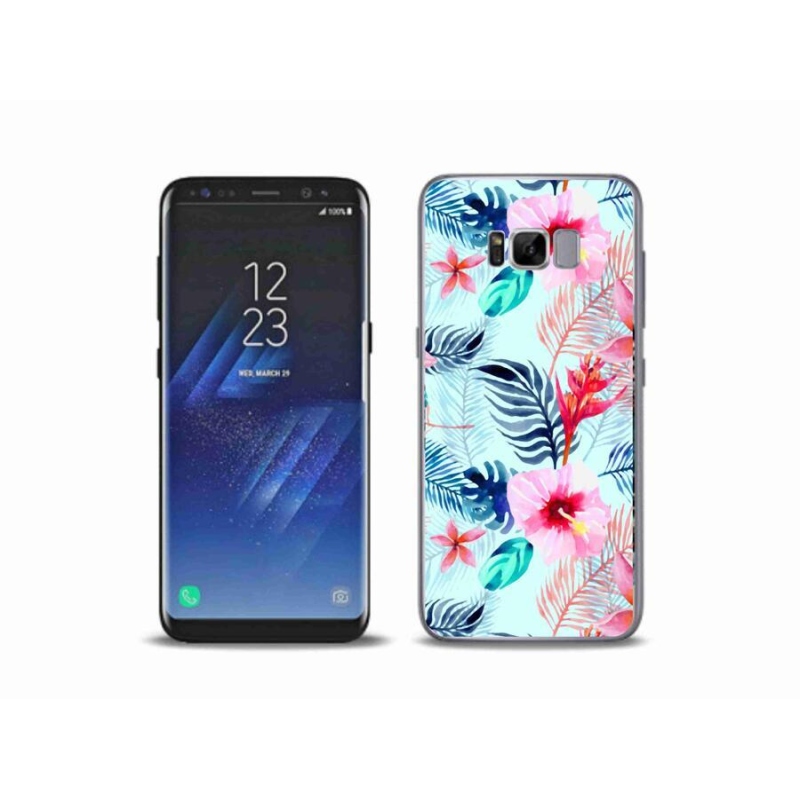 Gélový kryt mmCase na mobil Samsung Galaxy S8 Plus - kvety