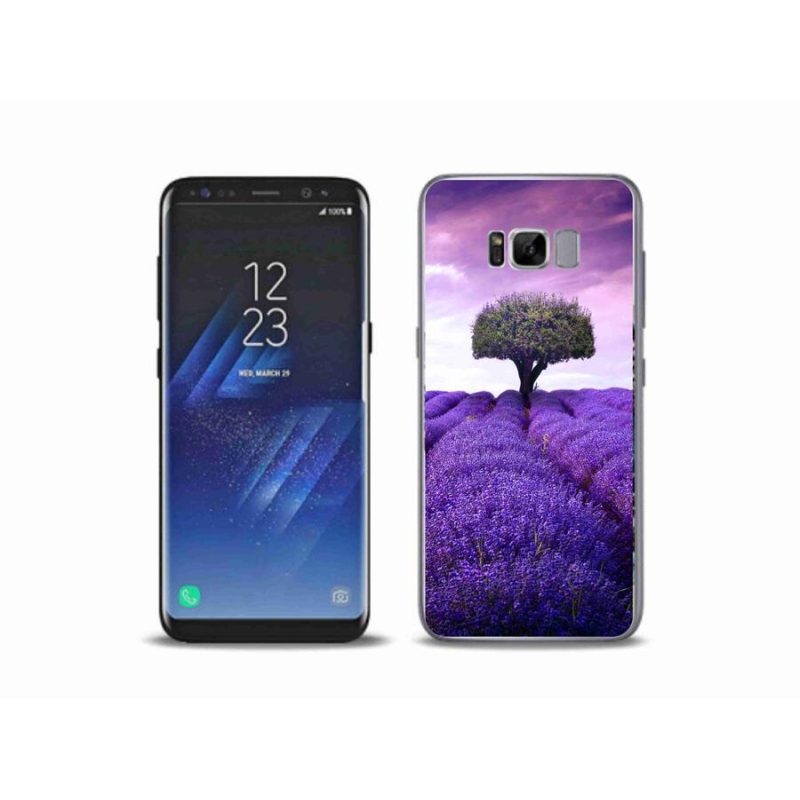 Gélový kryt mmCase na mobil Samsung Galaxy S8 Plus - levanduľová lúka