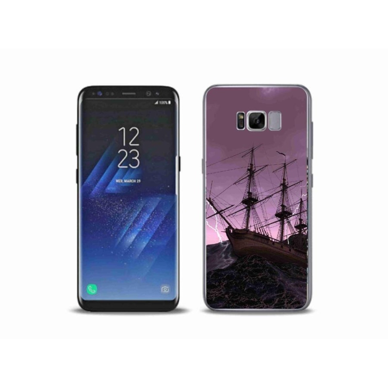 Gélový kryt mmCase na mobil Samsung Galaxy S8 Plus - loď v búrke