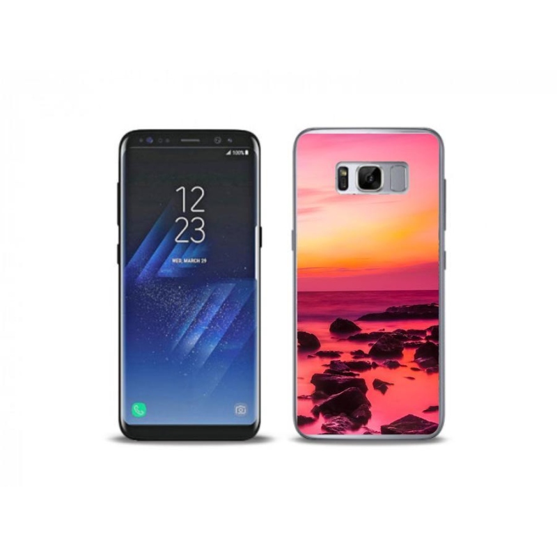 Gélový kryt mmCase na mobil Samsung Galaxy S8 Plus - more a žiara