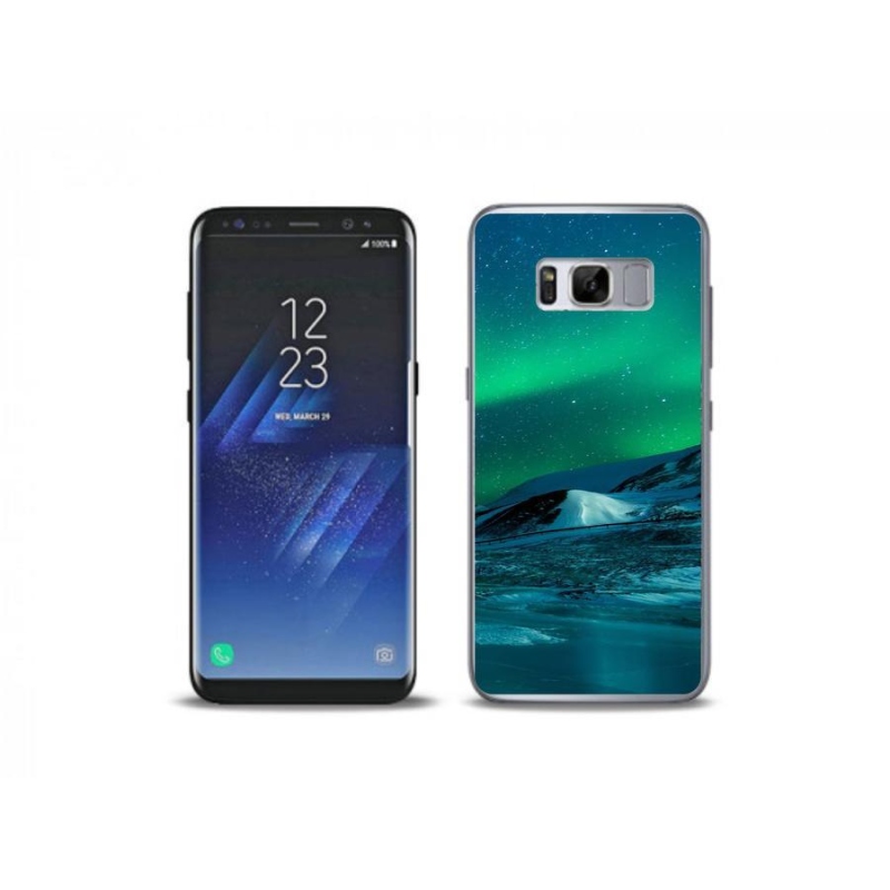 Gélový kryt mmCase na mobil Samsung Galaxy S8 Plus - polárna žiara