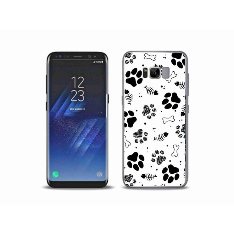 Gélový kryt mmCase na mobil Samsung Galaxy S8 Plus - psie labky 1