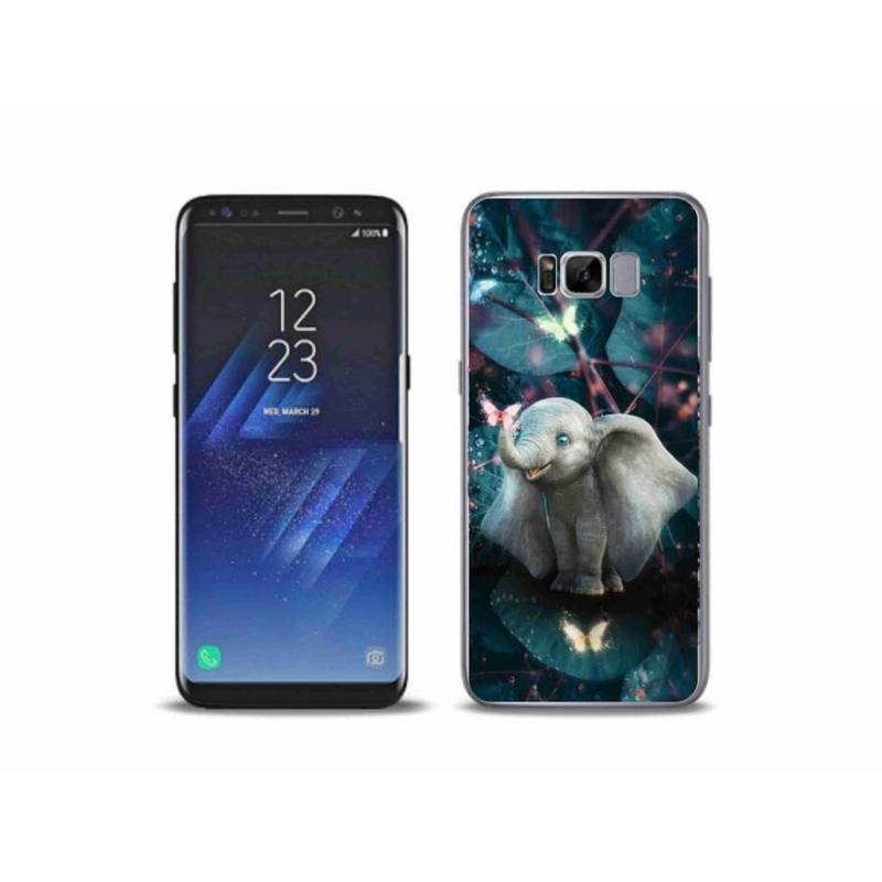 Gélový kryt mmCase na mobil Samsung Galaxy S8 Plus - roztomilý slon