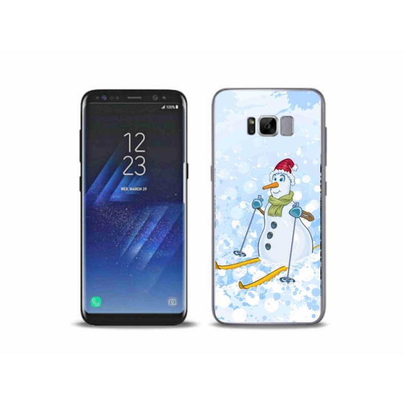 Gélový kryt mmCase na mobil Samsung Galaxy S8 Plus - snehuliak