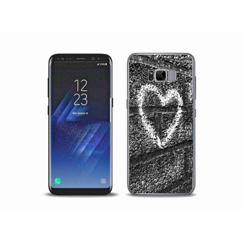 Gélový kryt mmCase na mobil Samsung Galaxy S8 Plus - srdce na stene