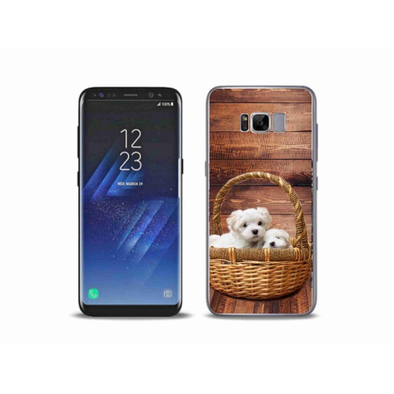 Gélový kryt mmCase na mobil Samsung Galaxy S8 Plus - šteniatka