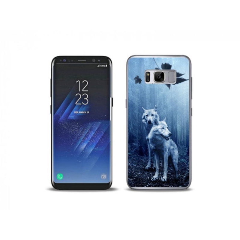 Gélový kryt mmCase na mobil Samsung Galaxy S8 Plus - vlci v lese