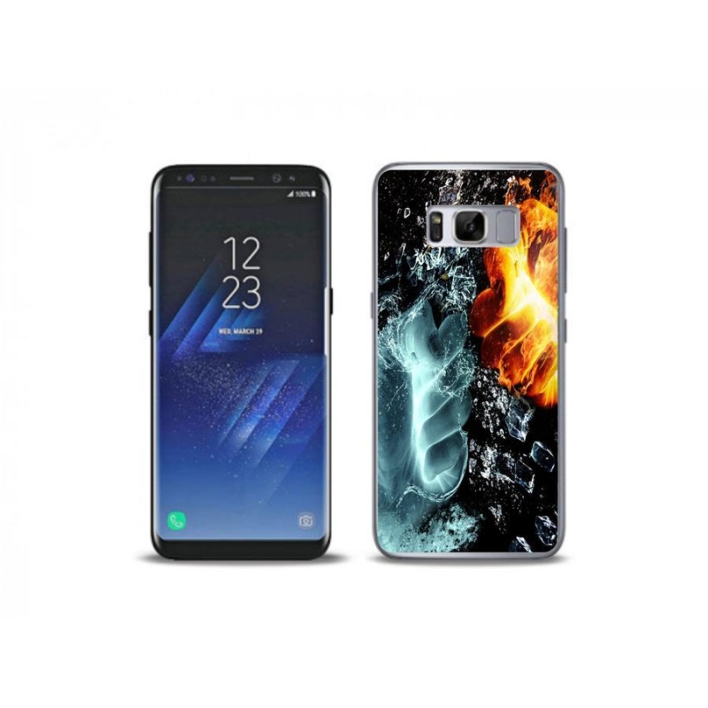 Gélový kryt mmCase na mobil Samsung Galaxy S8 Plus - voda a oheň