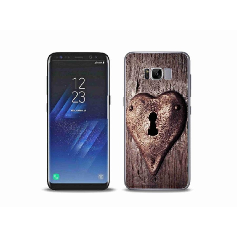 Gélový kryt mmCase na mobil Samsung Galaxy S8 Plus - zámok v tvare srdca