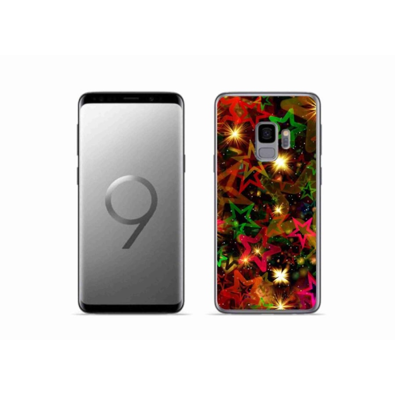 Gélový kryt mmCase na mobil Samsung Galaxy S9 - farebné hviezdičky