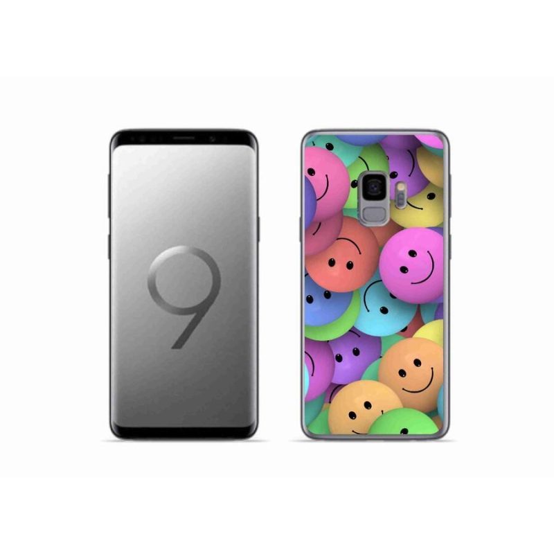 Gélový kryt mmCase na mobil Samsung Galaxy S9 - farební smajlíci