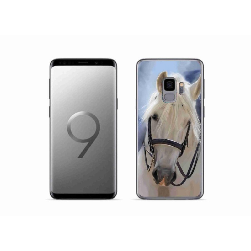 Gélový kryt mmCase na mobil Samsung Galaxy S9 - biely kôň