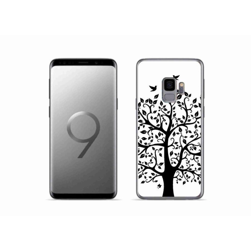 Gélový kryt mmCase na mobil Samsung Galaxy S9 - čiernobiely strom