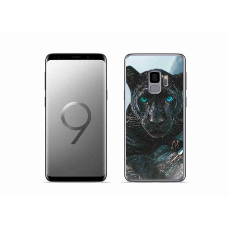 Gélový kryt mmCase na mobil Samsung Galaxy S9 - čierny panter