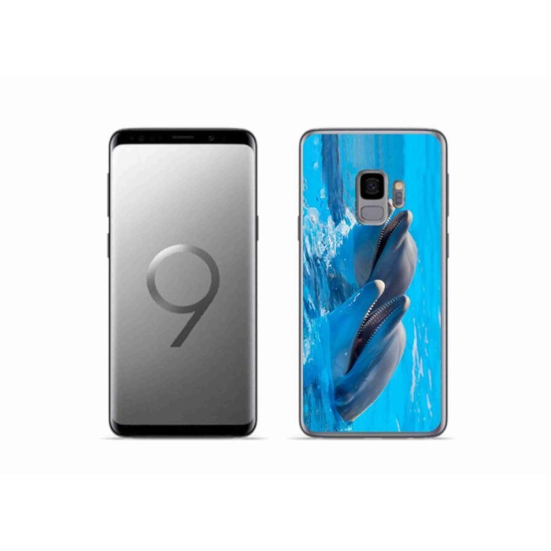 Gélový kryt mmCase na mobil Samsung Galaxy S9 - delfíny