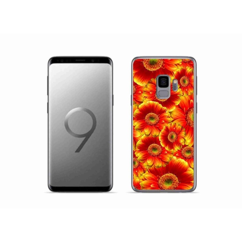 Gélový kryt mmCase na mobil Samsung Galaxy S9 - gerbera 1