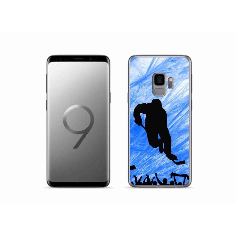 Gélový kryt mmCase na mobil Samsung Galaxy S9 - hokejový hráč