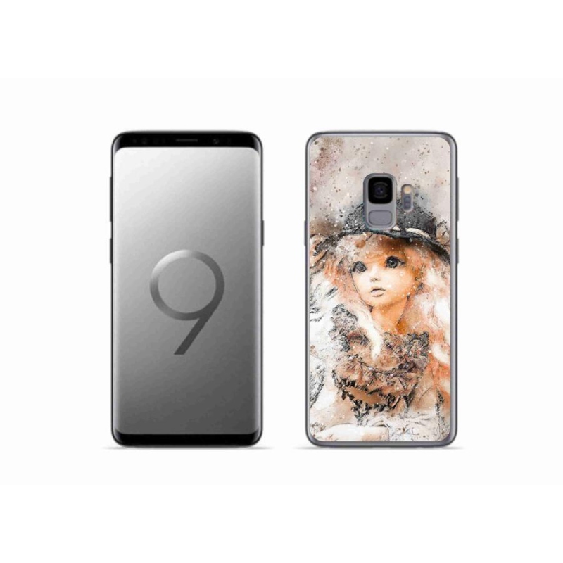 Gélový kryt mmCase na mobil Samsung Galaxy S9 - dievčatko s klobúkom