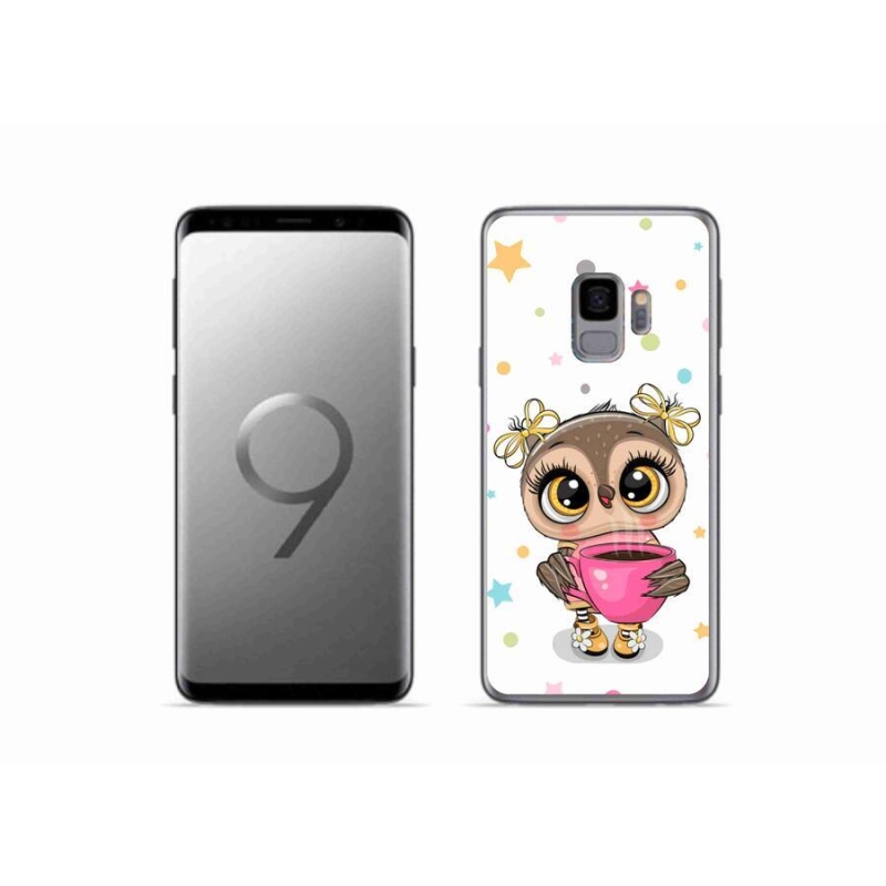 Gélový kryt mmCase na mobil Samsung Galaxy S9 - kreslená sovička