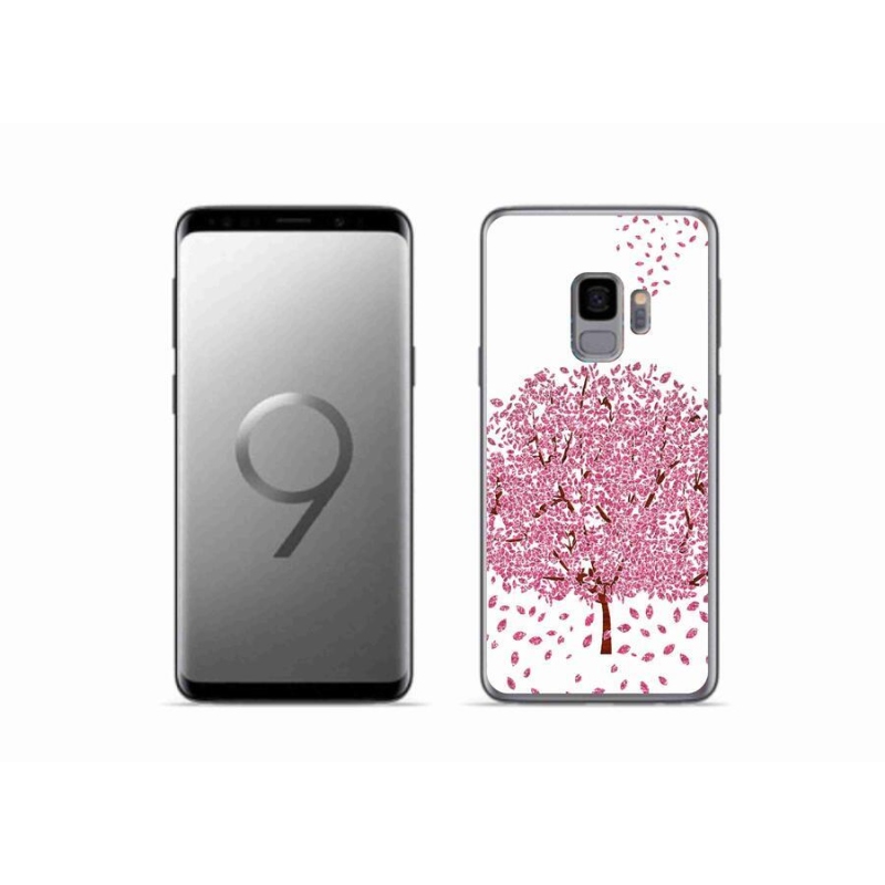 Gélový kryt mmCase na mobil Samsung Galaxy S9 - kreslený strom s listami